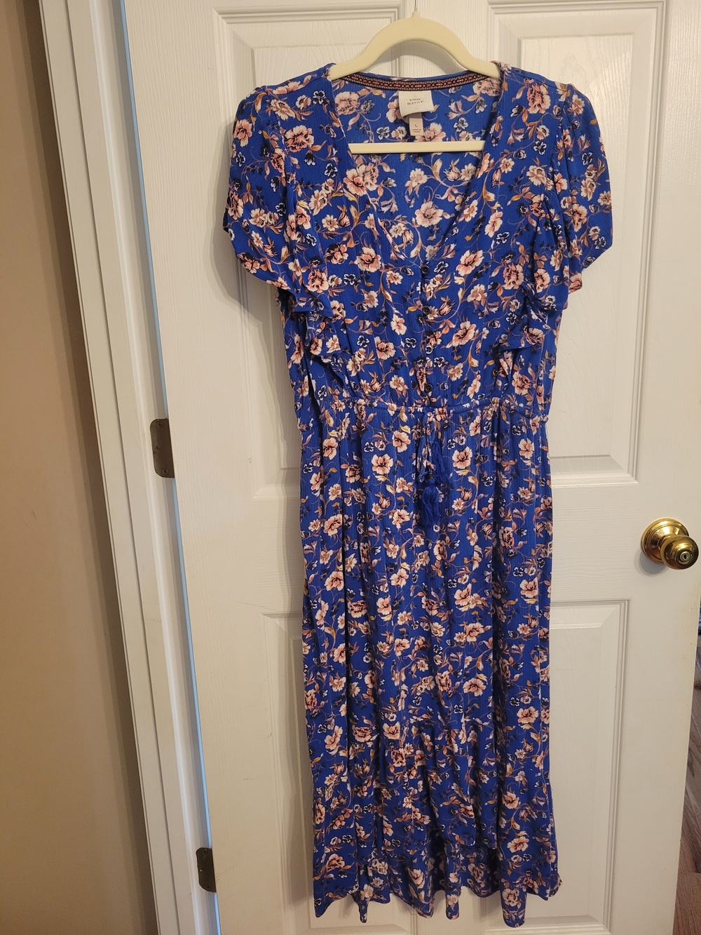 Knox Rose Blue Floral High-Low Dress